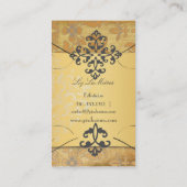 PixDezines  barokdemask Visitekaartje (Achterkant)