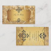 PixDezines  barokdemask Visitekaartje (Voorkant / Achterkant)