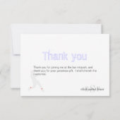 PixDezines Baseball Hartelijk dank, flatje Bedankkaart (Achterkant)