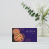 PixDezines Basketbal kaarten/DIY achtergrond kleur Visitekaartje (Staand voorkant)