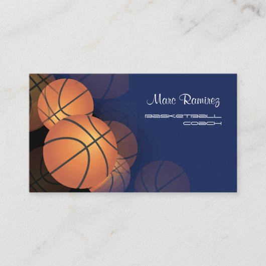 PixDezines Basketbal kaarten/DIY achtergrondkleure Visitekaartje (Voorkant)