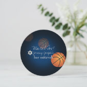 PixDezines Basketball Bar Mitzvah/DIY Color Kaart (Staand voorkant)