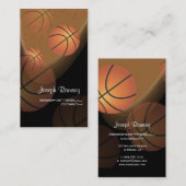 PixDezines Basketball Coach/DIY achtergrondkleur Visitekaartje (Voorkant / Achterkant)