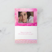 PixDezines Bat Mitzvah bedankt/waterverf Bedankkaart (Binnen)