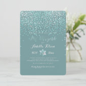 PixDezines Bat Mitzvah/Blue Confetti Kaart (Staand voorkant)