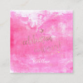 PixDezines Bat Mitzvah Celebration Cards ✡ Roze Informatiekaartje (Voorkant)