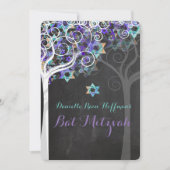 PixDezines Bat Mitzvah/Chalkboard Kaart (Voorkant)