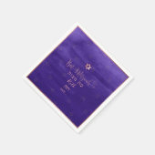 PixDezines Bat Mitzvah Faux Roos Gold|Waterverf Servet (Hoek)