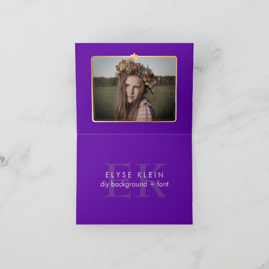 PixDezines Bat Mitzvah/Hartelijk dank/DIY-kleur Bedankkaart (Binnen)