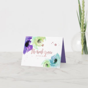 PixDezines Bat Mitzvah/Hartelijk dank/DIY-kleur Bedankkaart