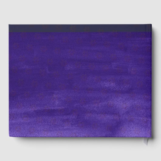 PixDezines Bat Mitzvah, Paarse Rozen Waterverf Gastenboek (Achterkant)