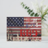 PixDezines BBQ, 4de juli uitnodigingen (Staand voorkant)