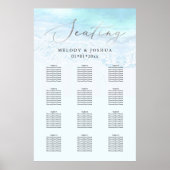 PixDezines Beach Elegant Calligraphy, Seating Poster (Voorkant)