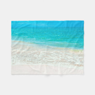 PixDezines beach fleece deken