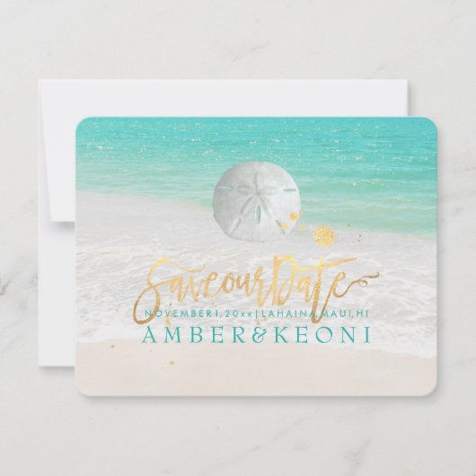 PixDezines Beach/Ocean/Starfish/Save the Date Save The Date (Voorkant)