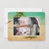 PixDezines  Beach/Palm Tree/Save the Date Save The Date (Achterkant)