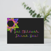 PixDezines Beach Palm Trees Mitzvah Dank u Bedankkaart (Staand voorkant)