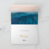 PixDezines Beach Palm Trees Mitzvah Dank u Kaart (Binnen)