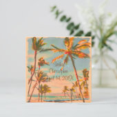 PixDezines Beach Scence/Aloha/Luau Kaart (Staand voorkant)