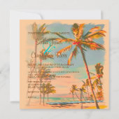 PixDezines Beach Scence/Aloha/Luau Kaart (Achterkant)