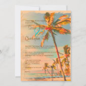 PixDezines  BEACH SCENE/HAWAII/SLATE BLUE Kaart (Achterkant)