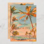 PixDezines  BEACH SCENE/HAWAII/SLATE BLUE Kaart (Voorkant / Achterkant)