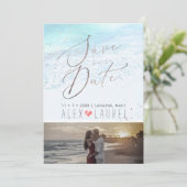 PixDezines Beach / Shoreline sparen de Datum Kaart (Staand voorkant)