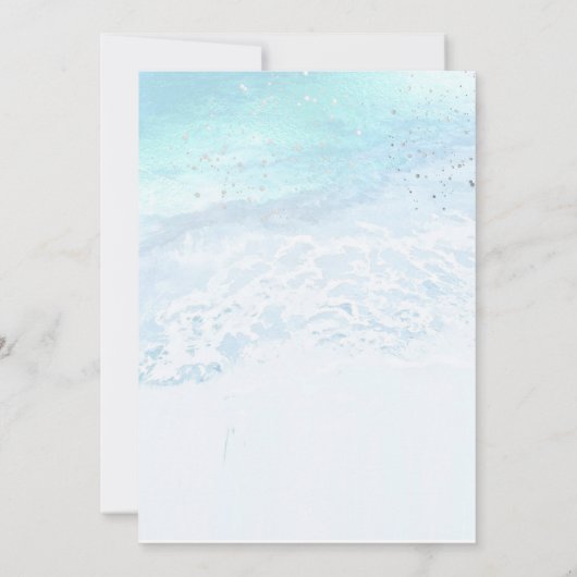 PixDezines Beach / Shoreline sparen de Datum Kaart (Achterkant)