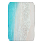 PixDezines Beach/Turquoise Blue Badmat (Voorkant Verticaal)