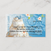 PixDezines Beach Wedding Cake/DIY achtergrondkleur Visitekaartje (Achterkant)