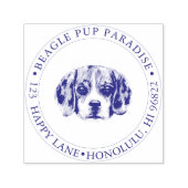 PixDezines Beagle Pup Zelfinktende Stempel (Design)