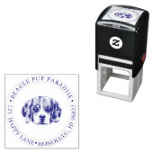 PixDezines Beagle Puppy Zelfinktende Stempel (In situ)