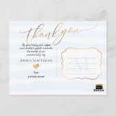 PixDezines Bedankt, Baby shower/Confetti/Hart Briefkaart (Achterkant)