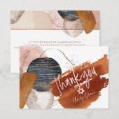 PixDezines BEDANKT Bat Mitzvah Waterverf Shapes (Voorkant / Achterkant)