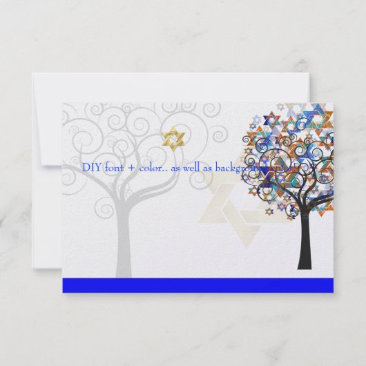 PixDezines bedankt, boom van het leven Bedankkaart (Achterkant)