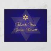 PixDezines bedankt u/Classic Mitzvah Briefkaart (Voorkant)