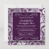 PixDezines Bellissimo Damask, Custom Color! Kaart (Achterkant)