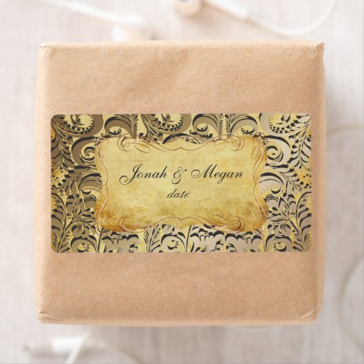 PixDezines bellissimo damask Etiket (Insitu)