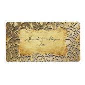 PixDezines bellissimo damask Etiket (Voorkant)