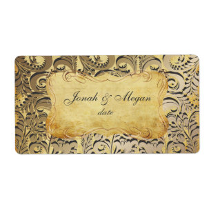 PixDezines  bellissimo damask Etiket