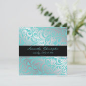 PixDezines Bellissimo Damask Kaart (Staand voorkant)