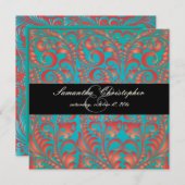 PixDezines Bellissimo  Damask Kaart (Voorkant / Achterkant)