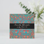 PixDezines Bellissimo  Damask Kaart (Staand voorkant)