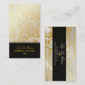 PixDezines Bellissimo Damask Visitekaartje (Voorkant / Achterkant)