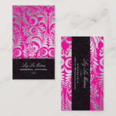 PixDezines Bellissimo Damask Visitekaartje (Voorkant / Achterkant)