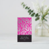 PixDezines Bellissimo Damask Visitekaartje (Staand voorkant)