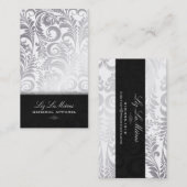 PixDezines Bellissimo Damask Visitekaartje (Voorkant / Achterkant)