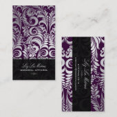 PixDezines Bellissimo  Damask Visitekaartje (Voorkant / Achterkant)