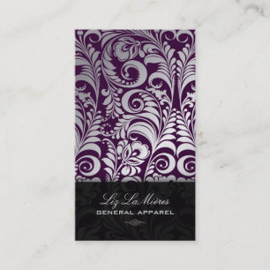 PixDezines Bellissimo Damask Visitekaartje