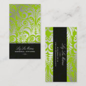 PixDezines Bellissimo  Damask Visitekaartje (Voorkant / Achterkant)